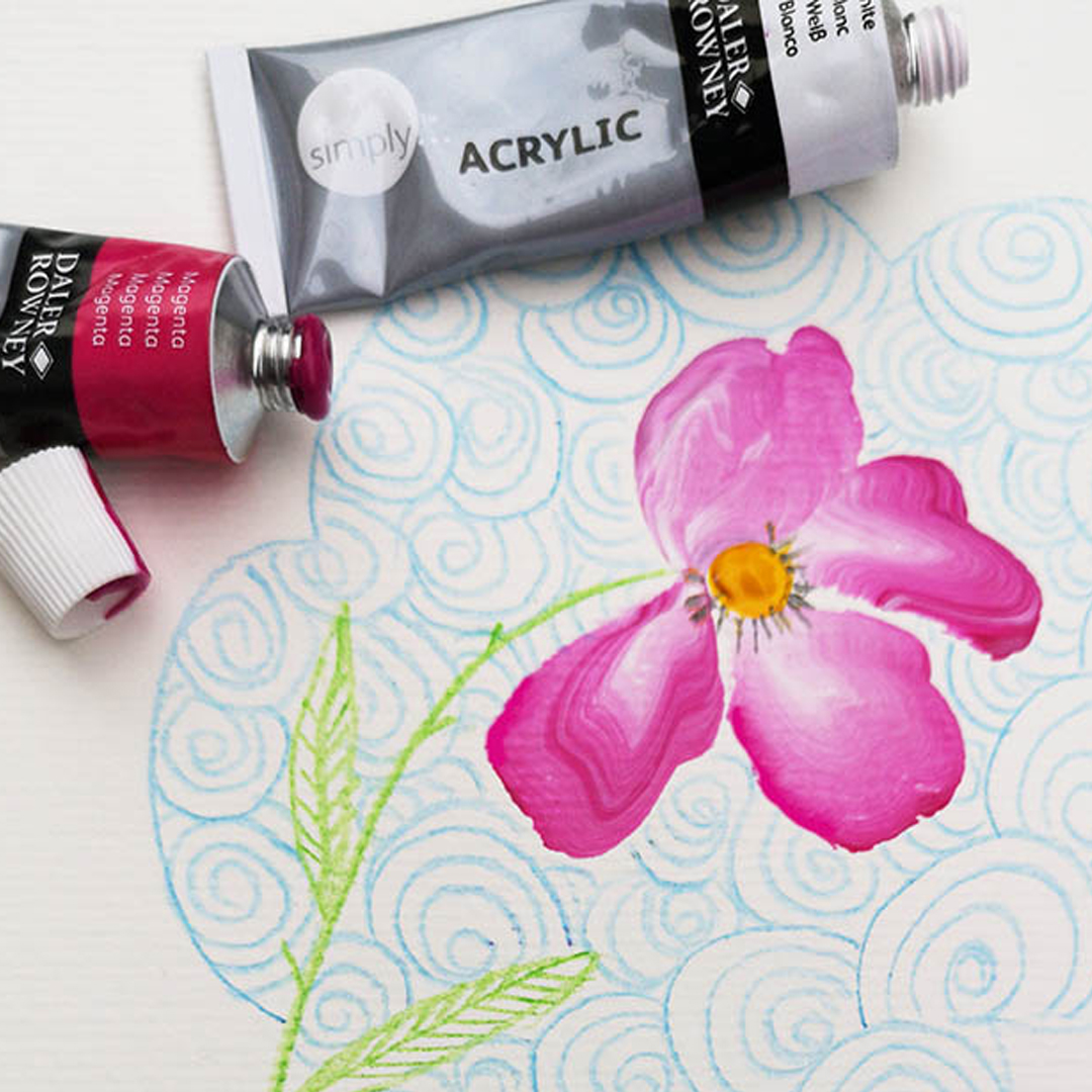 How to paint flower petals