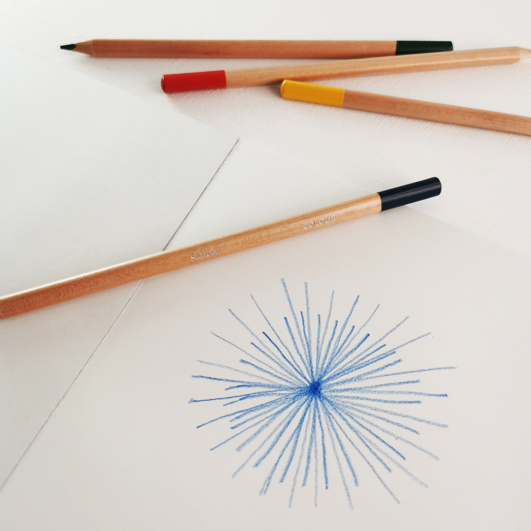 Pencil with pompom in various Colours