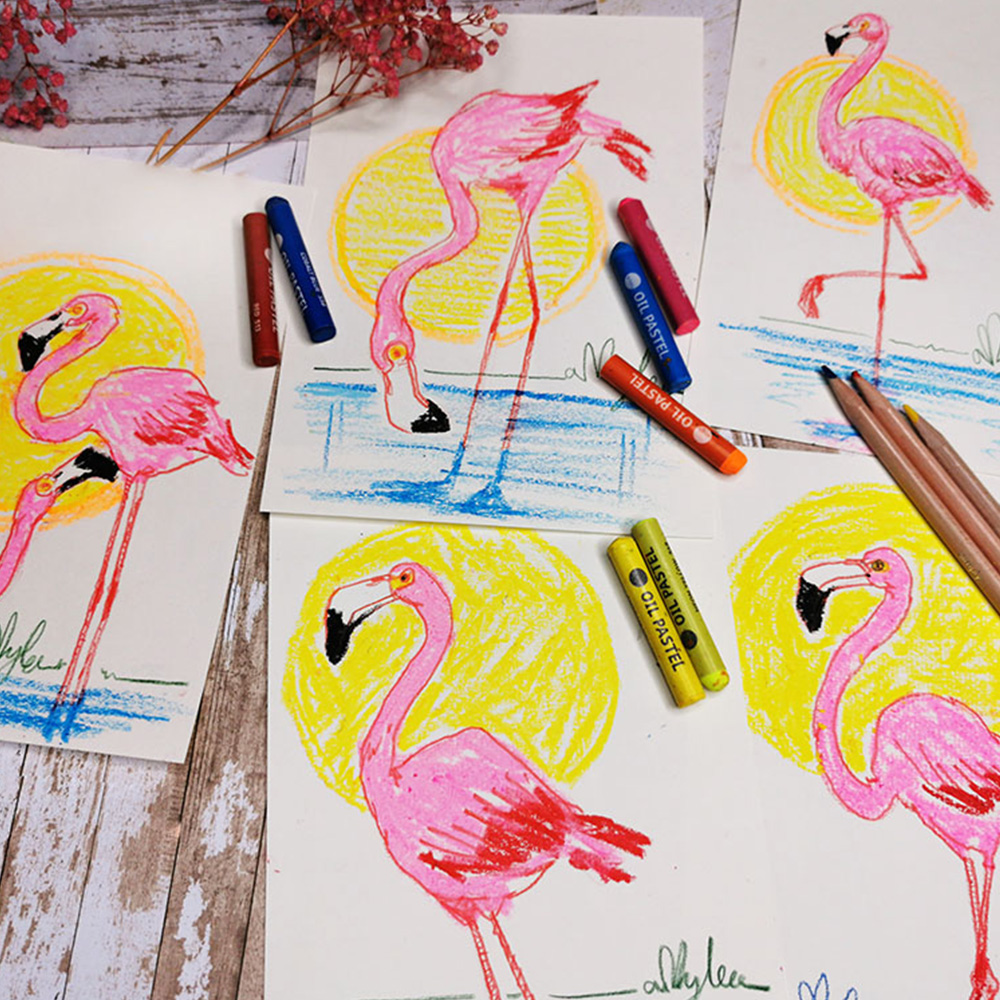 How to Draw a Flamingo with Pastels | Daler-Rowney