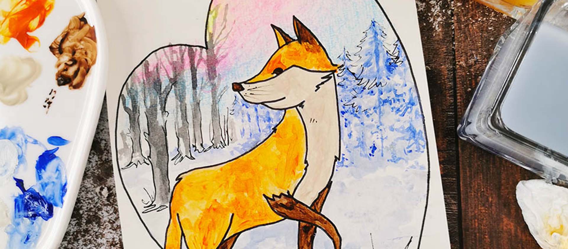 Learn how to paint snow foxes with Simply Watercolour Paint by using this step-by-step guide created by Daler-Rowney artist Amylee Paris, and is easy for beginners to follow and explore using watercolour paint!
