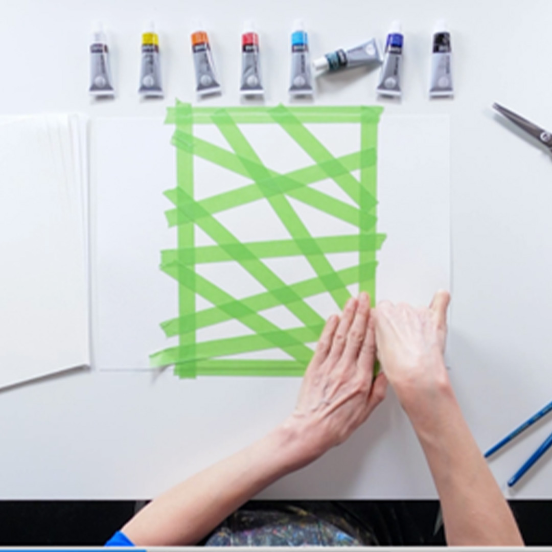 How to Make Creative Tape Painting Art