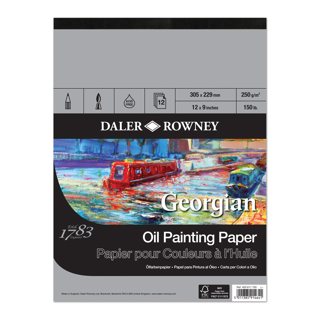 Made in UK Acid Free 10 Sheets A4 Daler Rowney Georgian Oil Painting Art Board Canvas