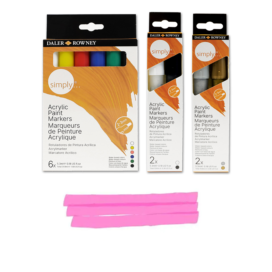 Set Simply Fineliner Pezzi 6 Colore Nero | Daler Rowney