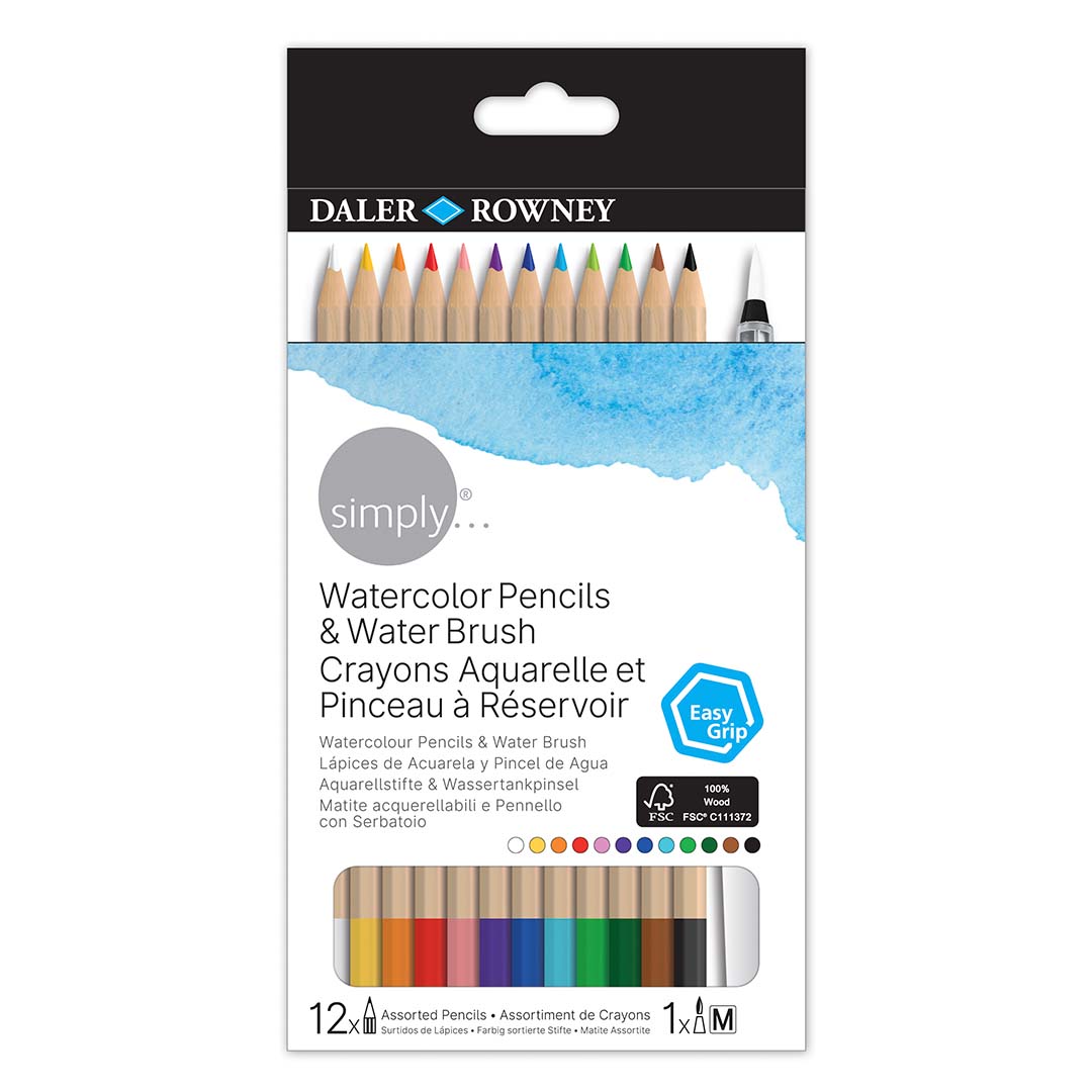 Daler Rowney 644200012 Simply 12 Sketching Pencils