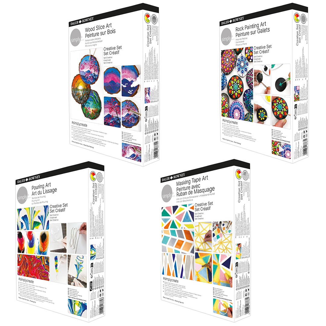  Daler Rowney Simply Masking Tape Painting Creative Set, DIY,  Fun Activity, Make Your Own Art, Ideal as Gifts for Children, Adults,  Beginners and Hobbyists : Arts, Crafts & Sewing