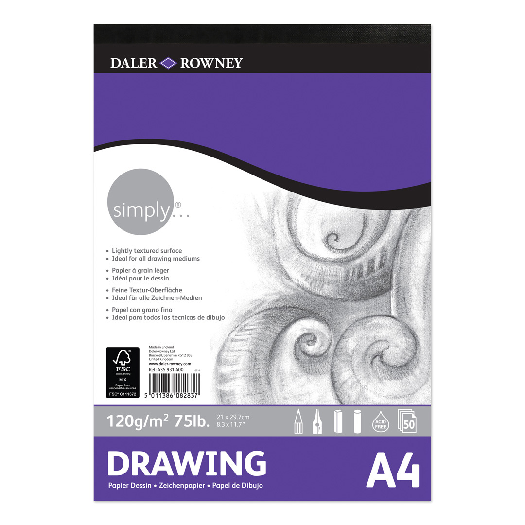 Daler Rowney Simply Pastel A4 Pad 