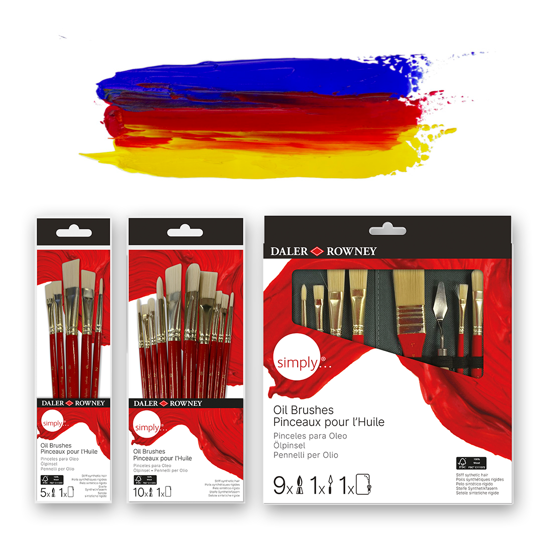 Daler Rowney : Georgian Oil Brush : Hog Brushes