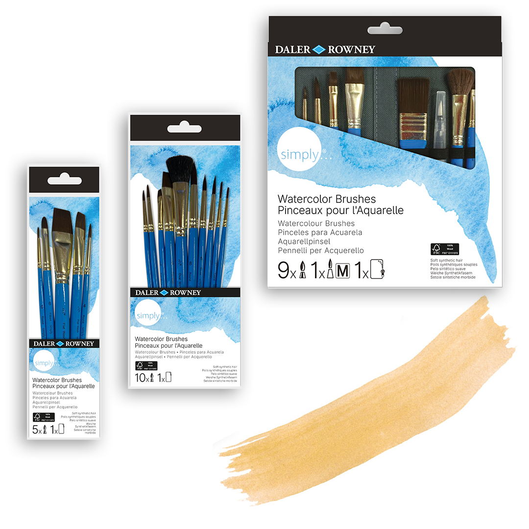 Simply Watercolour Brushes, Watercolour Paint Brushes