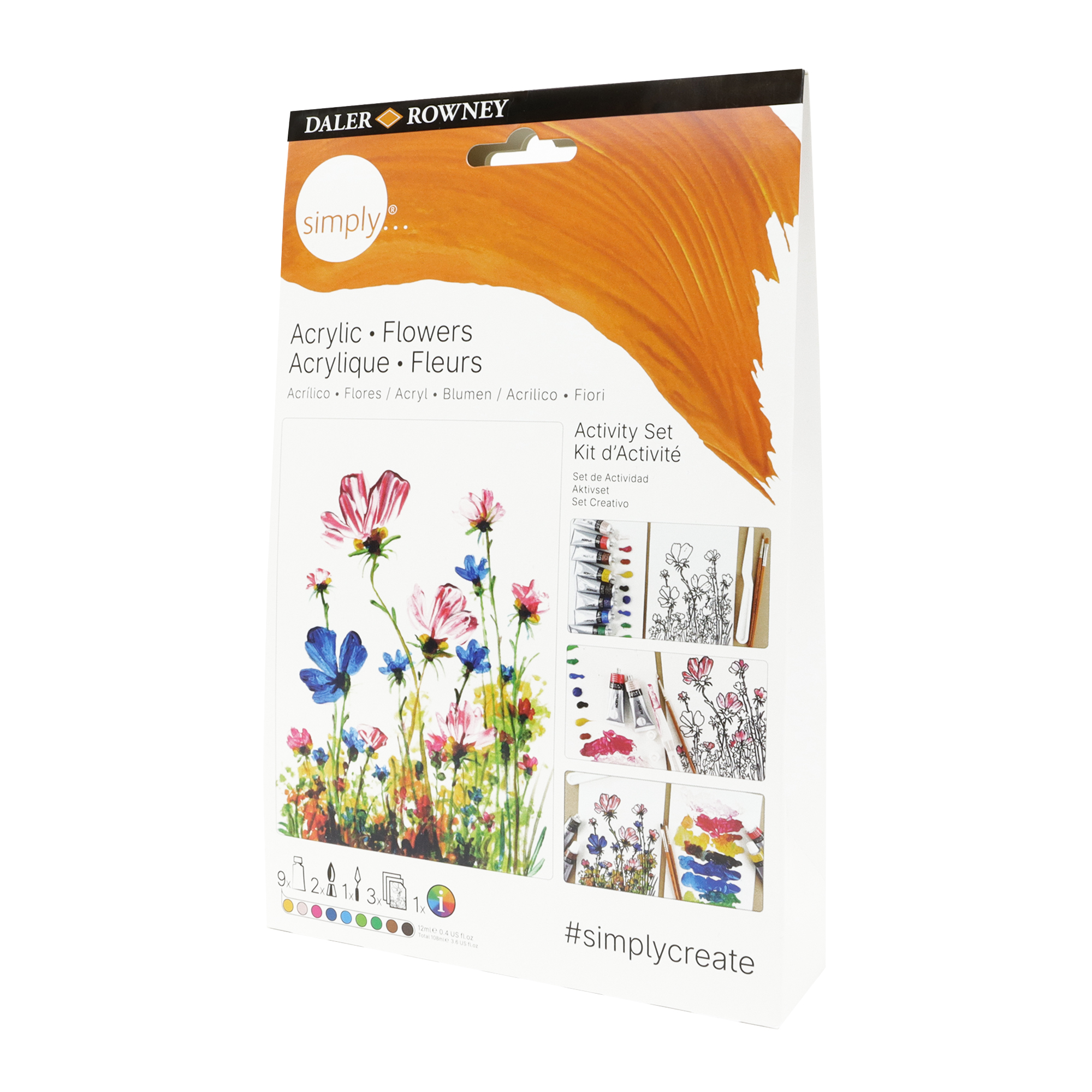 Coffret Peinture acrylique Daler Rowney - 24 x 22 ml - Set