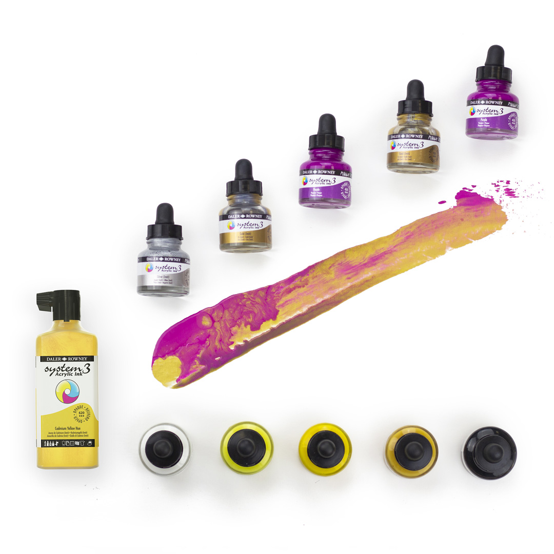 Daler-Rowney® FW Neon Acrylic Ink Set